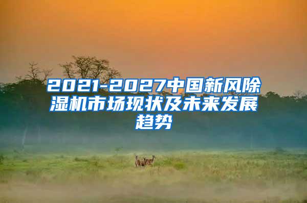2021-2027中国新风除湿机市场现状及未来发展趋势