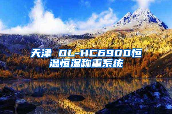 天津 DL-HC6900恒温恒湿称重系统