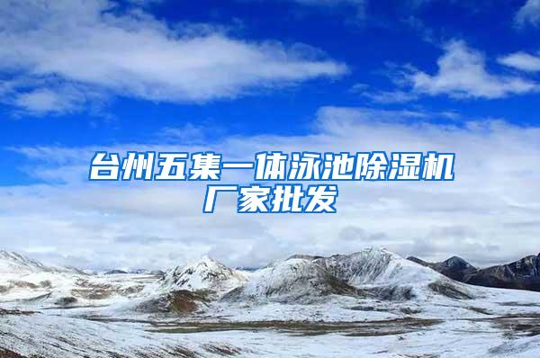 台州五集一体泳池除湿机厂家批发