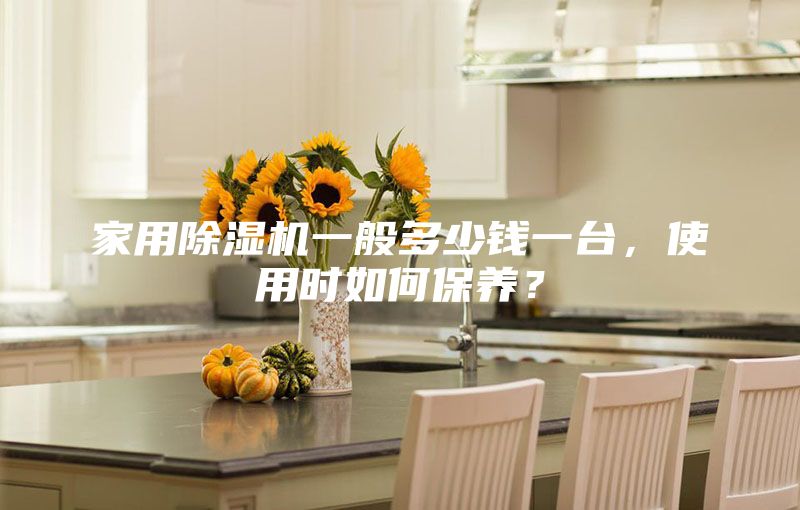 家用除湿机一般多少钱一台，使用时如何保养？