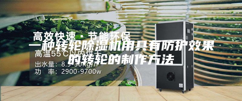 一种转轮除湿机用具有防护效果的转轮的制作方法