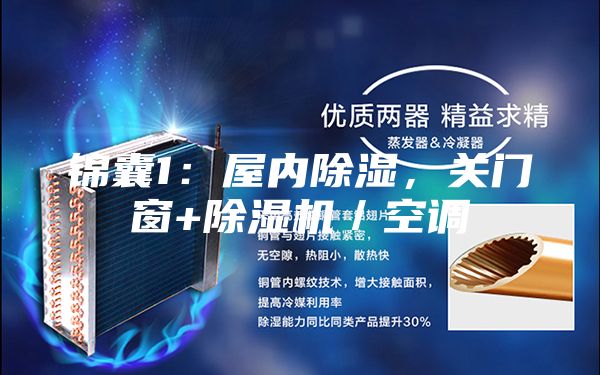 锦囊1：屋内除湿，关门窗+除湿机／空调