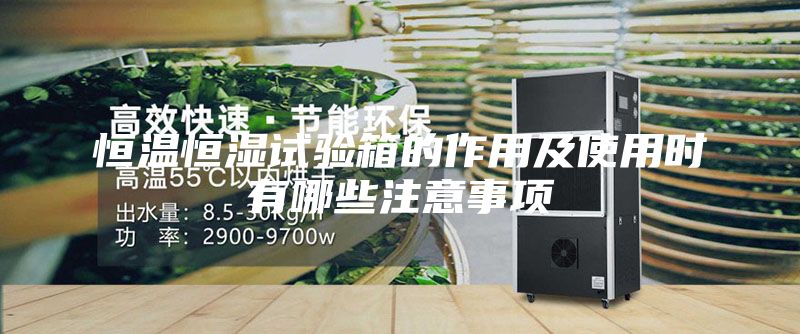 恒温恒湿试验箱的作用及使用时有哪些注意事项