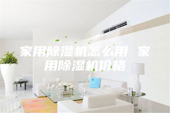 家用除湿机怎么用 家用除湿机价格