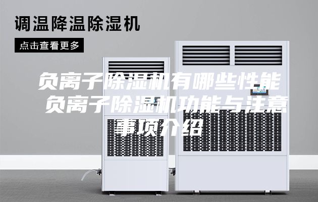 负离子除湿机有哪些性能 负离子除湿机功能与注意事项介绍