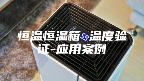 恒温恒湿箱 温度验证-应用案例
