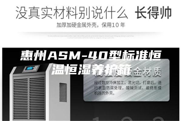惠州ASM-40型标准恒温恒湿养护箱