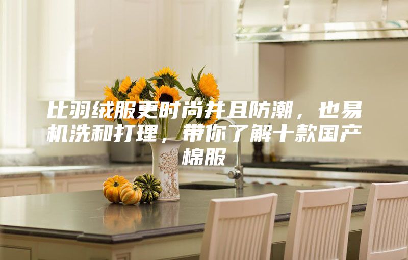 比羽绒服更时尚并且防潮，也易机洗和打理，带你了解十款国产棉服