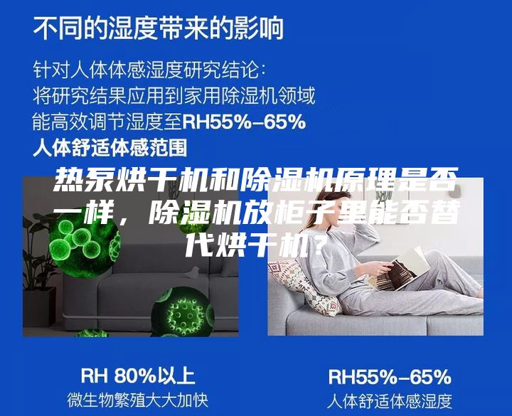 热泵烘干机和除湿机原理是否一样，除湿机放柜子里能否替代烘干机？