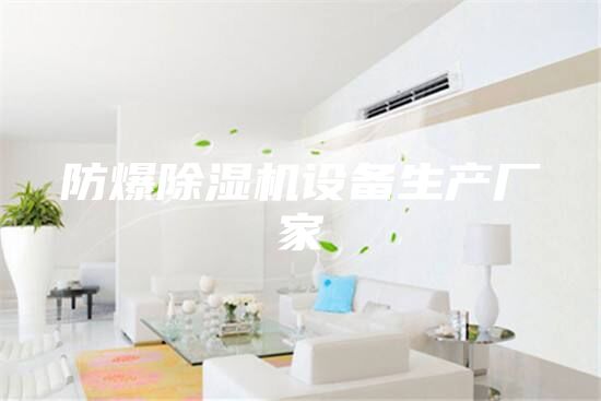 防爆除湿机设备生产厂家