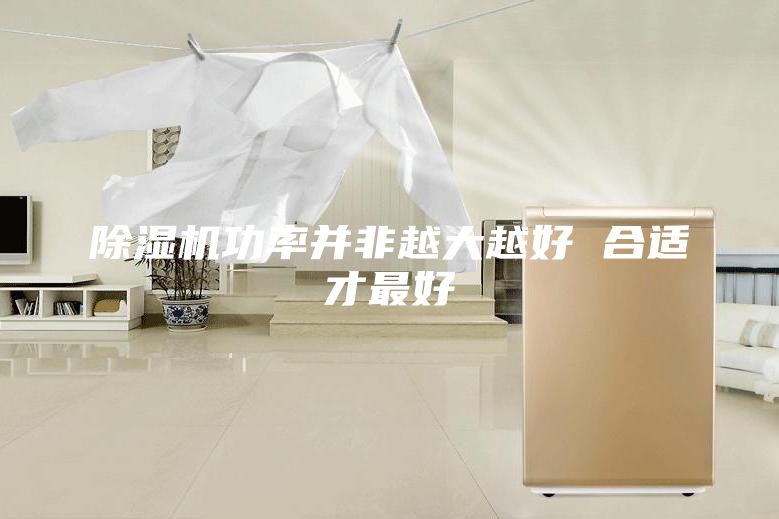 除湿机功率并非越大越好 合适才最好