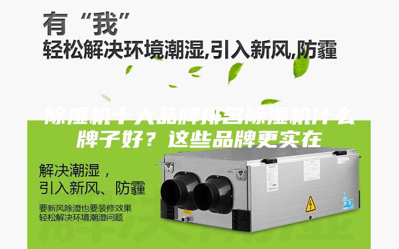 除湿机十大品牌排名除湿机什么牌子好？这些品牌更实在