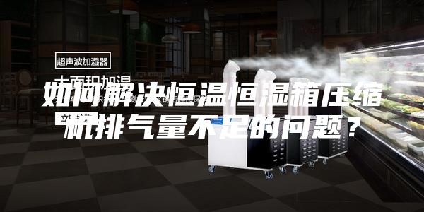 如何解决恒温恒湿箱压缩机排气量不足的问题？