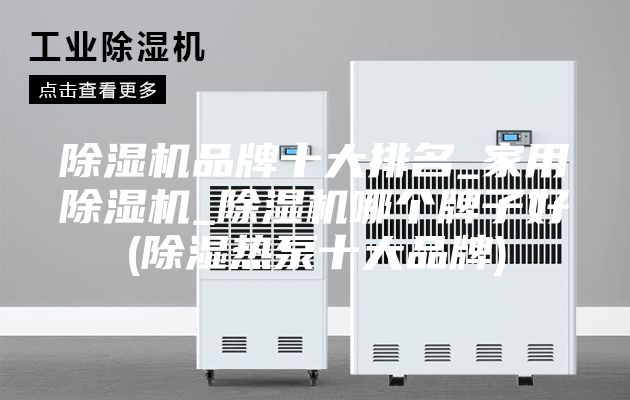 除湿机品牌十大排名_家用除湿机_除湿机哪个牌子好(除湿热泵十大品牌)