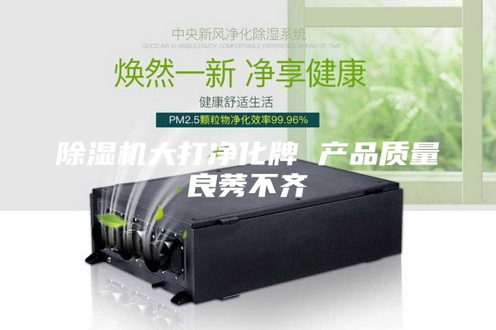除湿机大打净化牌 产品质量良莠不齐