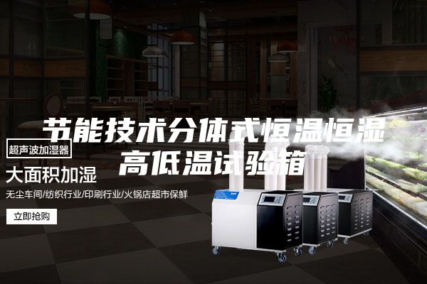 节能技术分体式恒温恒湿高低温试验箱