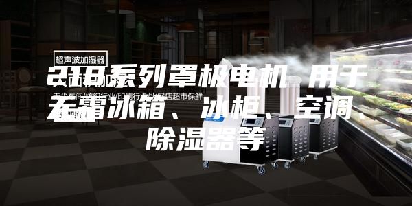 218系列罩极电机 用于无霜冰箱、冰柜、空调、除湿器等